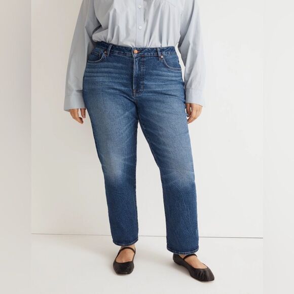 Madewell The Plus '90s Straight Jean in Barlow Wash Size 26W - Picture 9 of 13